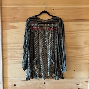 Free People Feather in the Wind Tunic Top